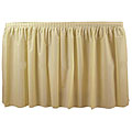 Duni Supply Buttermilk 14-foot Tableskirt