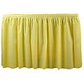Duni Supply Yellow 14-ft Tableskirt