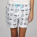 Leisureland Women's Meow Knit Boxer Shorts
