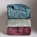 Rayon Velvet French Quilted Throw