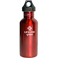 Stainless Steel 27-oz Red Water Bottles (Pack of 6)