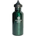Stainless Steel 27-oz Green Water Bottles (Pack of 6)