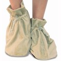 Soothra White Swan Furry Plush Spa Slippers