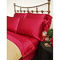 Charmeuse Red Satin 3-piece Twin-size Comforter Set
