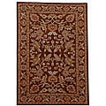 Hand-tufted Rusty Brown Oriental Wool Rug (9' x 13')