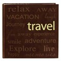 Pioneer Book-style Brown Travel Photo Albums (Pack of 2)