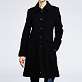 DKNY Women's Cashmere blend wool Fitted Coat