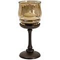 Aluminum and Glass Argento Small Votive Holder