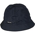 Prada Navy Blue Silk-blend Bucket Hat