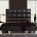 Sarajevo Dark Brown Tufted Upholstered Queen Bed