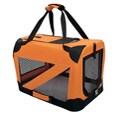 Pet Life Medium 360-degree View Orange Pet Carrier