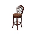 Carmel 26-inch Cosmo Sepia Swivel Wood Counter Stool
