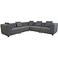 Alcoa Grey Fabric Modular Modern Sectional Sofa
