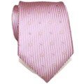 H. Luzzario & Co Men's Silk Pink Striped Tie