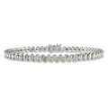 Sterling Silver 2ct TDW Diamond Bracelet (H-I, I3)