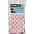 Medium Basket Liner in Retro Dot Pink