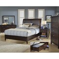 Cushioned Back King-size Wood Storage Bed