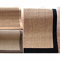 Handmade Eco Natural Fiber Cotton Border Sisal Rug (9 x 12)