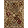 Ivory Abstract Area Rug (7'6 x 9'10)