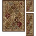 Multi Collection 3-piece Set of Area Rugs (1'8x2'8, 1'8x5', 5'x7')