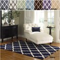 Hand-hooked Alexa Moroccan Trellis Rug (7'6 x 9'6)