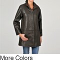 Tibor Women's Leather Swing Jacket