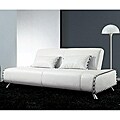 Lucas White Leather Sofa/ Sofabed