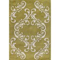 Handmade Sabrina Golden Olive Wool Rug (8' x 10')