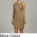 Calvin Klein Women's Button Tab Shoulder Detail Dress
