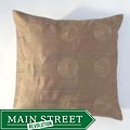 Jiti Pillows Bronze Center with Metallic Thread Decorative Pillow