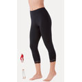Ilusion Women's Ankle-length Lace Trim Leggings