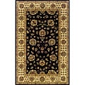 Hand-tufted Black/ Beige Wool Area Rug (3'6 x 5'6)