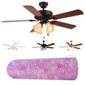 New Image Concepts 4-light Pink Sparkle Princess Blade Ceiling Fan
