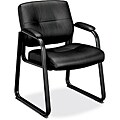 basyx by HON VL690 Series Black Guest Leather Chair