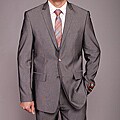 Giorgio Fiorelli Men's Gray Nailhead 2-Button Slim-fit Suit