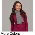 Portolano Women's Cashmere Flower Detail Scarf