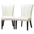 Janvier Off-White Leather Dining Chair (Set of 2)