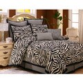Chawagga Black/ White Queen 8-piece Comforter Set