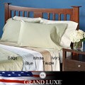 Grand Luxe Egyptian Cotton 500 Thread Count Solid Queen-size Deep Pocket Sheet Set