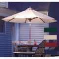 LED Lighted Hardwood Patio Umbrella