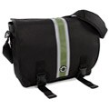 DadGear Center Stripe Green Messenger Diaper Bag
