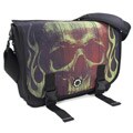 DadGear Messenger Diaper Bag in Lime Skull