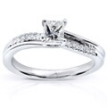 14k White Gold 1/2ct TDW Diamond Engagement Ring (H-I, I1-I2)