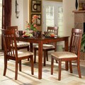 Daphne Burnished Cherry 5-piece Mission Casual Dining Set