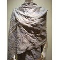 Selection Privee 'Lou' Blue Wool- and Silk-blend Embroidered Shawl