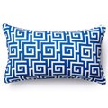 Jiti Pillows Blue Puzzle Outdoor Throw Pillow