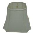 Square Cut-corner White Silk Lamp Shade