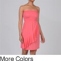 Water Water by Elan Women's Strapless Ruffle Dress