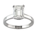14k White Gold 2ct TDW Certified Clarity-enhanced Diamond Solitaire Engagement Ring (H, SI1)