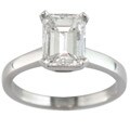 14k White Gold 2ct TDW Certified Clarity-enhanced Diamond Solitaire Engagement Ring (I, SI1)
